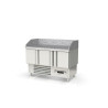 Meuble pizza compact 700 - positif - T° -2°/+8°C - 3 portes - Capacité 320L - Dessus granit - Inox AISI-304