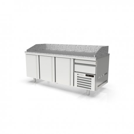 Meuble pizza 700 positif - 3 portes