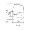 Présentoir à ingrédients 1/4 - Inox 18/10 - 5 bacs GN 1/4 - Thermostat digital - Éclairage intérieur - T°+2°/+8°C