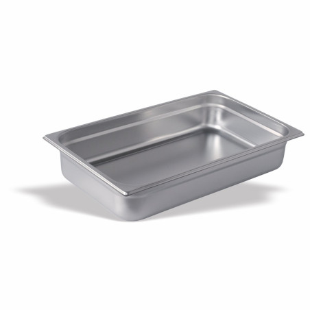 Bac Gastronorme inox 18/10 - GN1/1 - 530x325x200 - 26L - Bords renforcés - Température -40/+90°C
