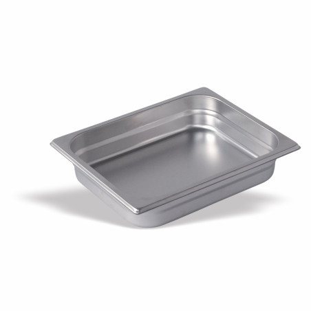 Bac Gastronorme Inox 18/10 - GN1/2 - 325x265x100mm - 6,1L - Bords Renforcés - Température -40/+90°C