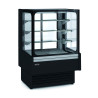 Vitrine arrière 3 étagères - Acier plastifié - Inox AISI-304 - Froid ventilé - LED - Double vitrage