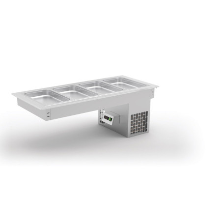 Cuve encastrable inox - Temp. +4°/+10°C - Froid statique - Isolation éco - Thermostat digital