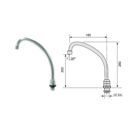 Robinet giratoire - Design moderne - Inox - Économie d'eau - Installation facile