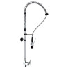 Robinet douchette mélangeur - Laiton chromé - Gamme industrielle - Douchette ergonomique - Accessoires inclus
