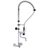 Robinet douchette mural 2 voies - Laiton chromé - Ergonomique - Accessoires inclus