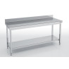 Table série 700 - Inox AISI-304 - Châssis acier - 1400x700 mm - Hauteur 850-950 mm