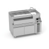 Meuble cocktail réfrigéré - AISI-304 - Évier + robinet - Grille égouttoir - Cuve isolée - 1200x740x900 mm