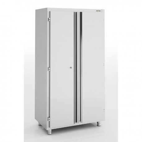 Armoire haute en inox - Portes battantes