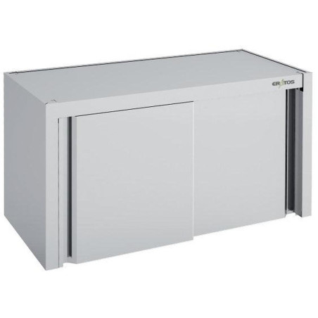 Armoire murale inox - 1000x400x600 mm - Portes coulissantes - Étagère réglable - Installation facile