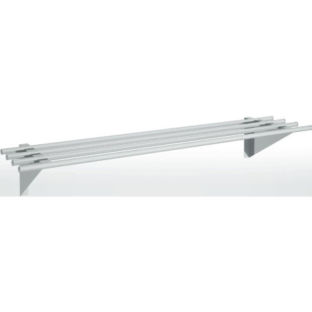 Étagère murale inox 2000x400 mm - Montage facile - Visserie incluse