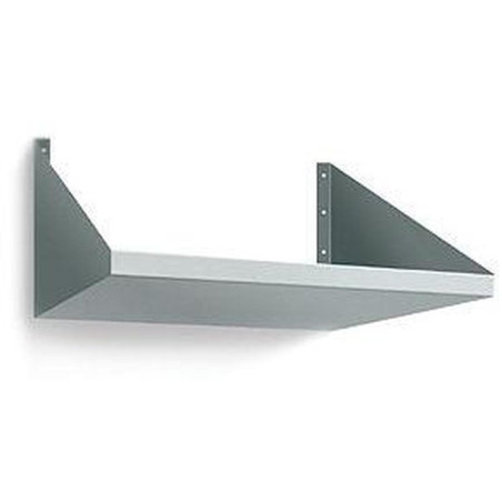 Support micro-ondes inox - AISI-304 18/10 - Passe-câbles - Montage facile - Visserie fournie