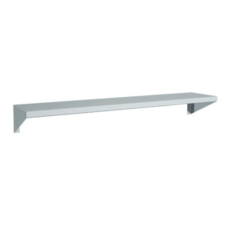 Étagère murale inox 1000 mm - Réglable - Fixation crémaillère - AISI-304 18/10 - Profondeur 250 mm