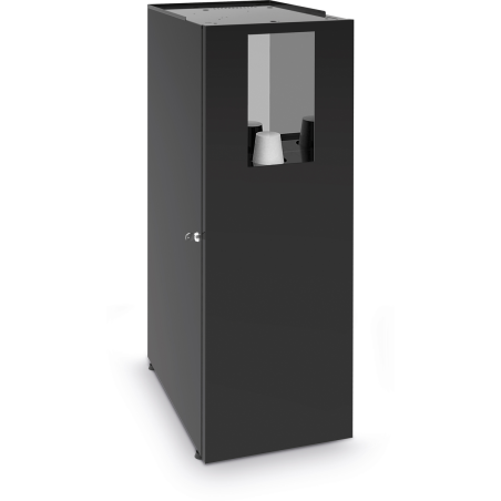 Support-meuble avec porte-gobelets 100 unités - Récupérateur d'eaux usées - Bidon avec alarme