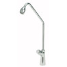 Robinet inox - Bouton-poussoir - 1 sortie - H300mm - Embase 32mm - Trou 18mm - Adaptable NIAGARA