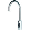 Robinet électronique chromé - Eau froide/chaude/gazeuse - Ø32mm - H240mm - 3 distributions