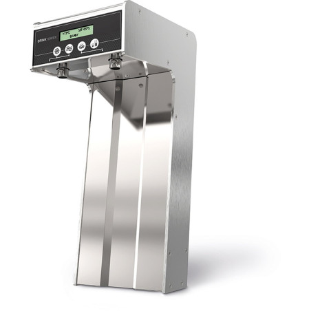 Colonnette inox touchless - 2 sorties - Écran LCD - Alarme filtre - Vidange auto - Adaptable