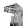 Colonnette inox touchless - 2 sorties - Écran LCD - Alarme filtre - Vidange auto - Adaptable
