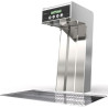 Colonnette inox touchless - 2 sorties - Écran LCD - Alarme filtre - Vidange auto - Adaptable