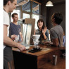Colonnette inox touchless - 2 sorties - Écran LCD - Alarme filtre - Vidange auto - Adaptable