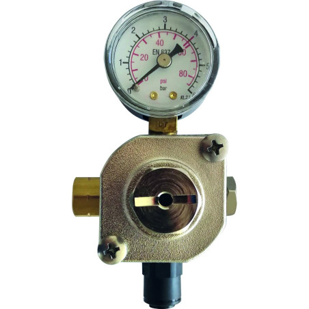 Détendeur pression - Cartouche jetable - 4,7 bar max - Obligatoire WG - sortie droite