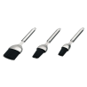 Pinceau en silicone en manche inox - 23x3,5 cm