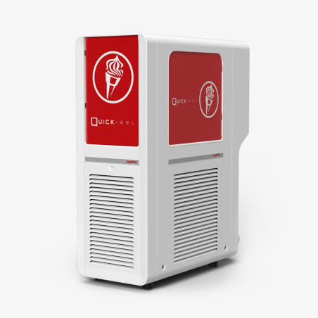 Distributeur de glaces QUICKGEL 4L - 135kg/h - Panneau intuitif LED - Remplissage facile