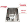 Machine à glaces soft 15L/h 1 parfum cuve 8L contrôle électronique refroidissement par air
