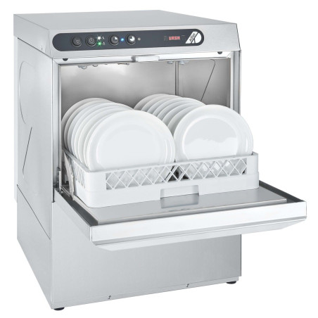 Lave-vaisselle ECOLINE Inox AISI-34 50x50 Double paroi Cycle 1-3 min LED Filtration innovante 15L/cycle
