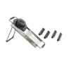 Mandoline du chef en inox - 13,5 x 40 x 5,5 cm - avec 4 effileurs