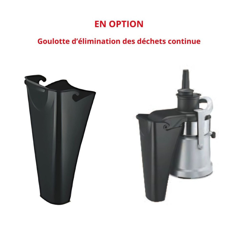 Extracteur de jus 1000W 11L/h 3600 RPM métal moulé sécurité anti-goutte brosse incluse