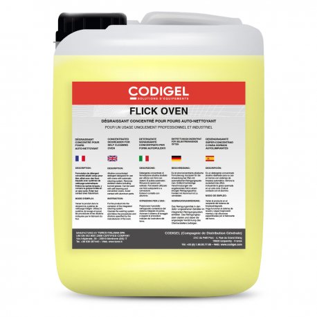 Détergent dégraissant pour fours autonettoyants - Conditionnement : bidon de 10KG