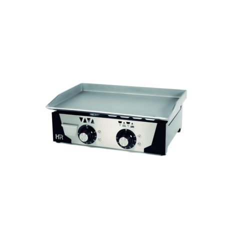 Plancha électrique 4000W plaque acier 6mm bac récupérateur thermocouple pieds réglables 2 zones 30-300°