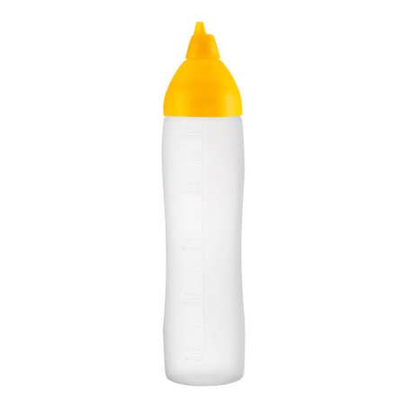 Flacon doseur 35 cl jaune Ø60x20,3 cm avec valve anti-goutte