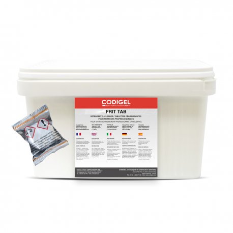 Tablettes dégraissantes pour friteuses professionnelles - Conditionnement : sachet de 120 tablettes