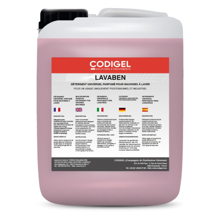 Détergent liquide pro concentré - Élimine saleté protège fibres - Bidon 20KG