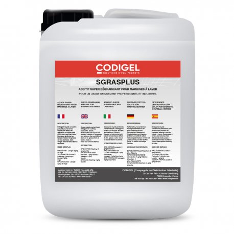 Détergent liquide dégraissant concentré et parfumé pour lave-linges - Conditionnement : bidon de 20KG