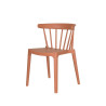 Chaise Windson - Empilable polypropylène et fibre de verre - Terracotta - 54x53x75cm