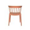 Chaise Windson - Empilable polypropylène et fibre de verre - Terracotta - 54x53x75cm