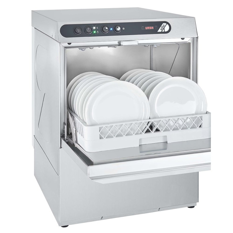 Lave-vaisselle ECOLINE 50x50 Inox AISI-34 Pompe Vidange Double Paroi Cycle 1-3 min 15L/cycle