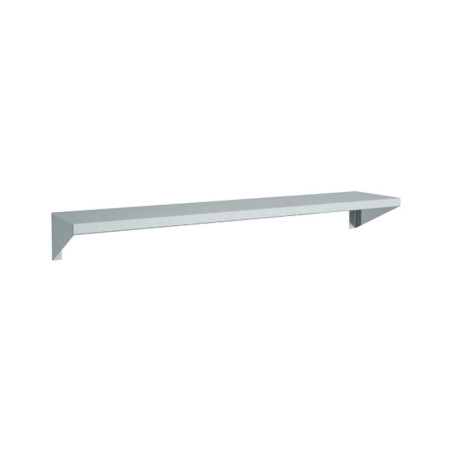 Étagère murale inox AISI-304 - 800x250 mm - Bords arrondis - Montage facile - Solide & résistante
