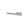 Égouttoir inox AISI 304 - Base+grille 1202x202x21 - Vidange intégrée