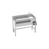 Table cocktail inox - 1200 MM - Evier gauche - Sans étagère - AISI 304 - Finition satinée
