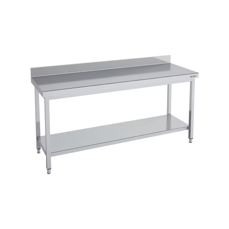 Table série 700 - Inox AISI-304 - Châssis acier - 1300x700 mm - Hauteur ajustable 850-950 mm