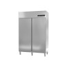 Armoire GN2/1 Basic T°-20°/-15°C - 1404l - 2 portes inox - LED - Thermostat digital - Serrure - 3 clayettes GN2/1