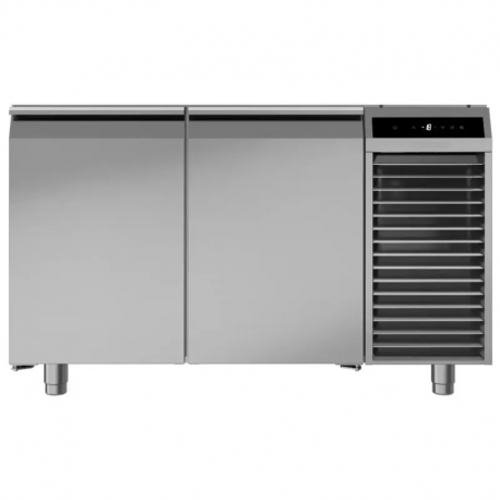 Table réfrigérée positive - Temp. +8°C/-2°C - 2 portes - 280L - 4 niveaux - ventilée