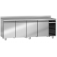 Table réfrigérée positive - GN 1/1 - 4 portes avec dessus et dosseret - 599L - 226x700x95 cm