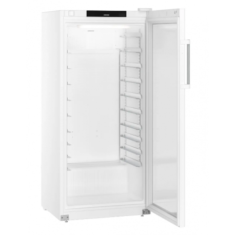 Armoire réfrigérée positive - cuve PS - 533L - 600x400 porte vitrée - carrosserie époxy blanc - 74,7x76,9x168,4 cm