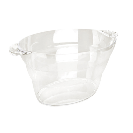 Seau multi-bouteilles - acrylique transparent - 47x29x23 cm