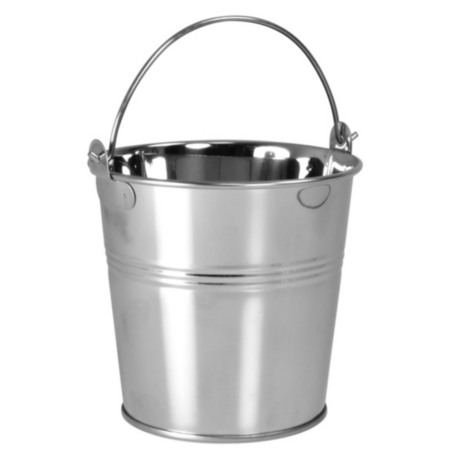 Seau de présentation Ø7x5x7 cm - Inox